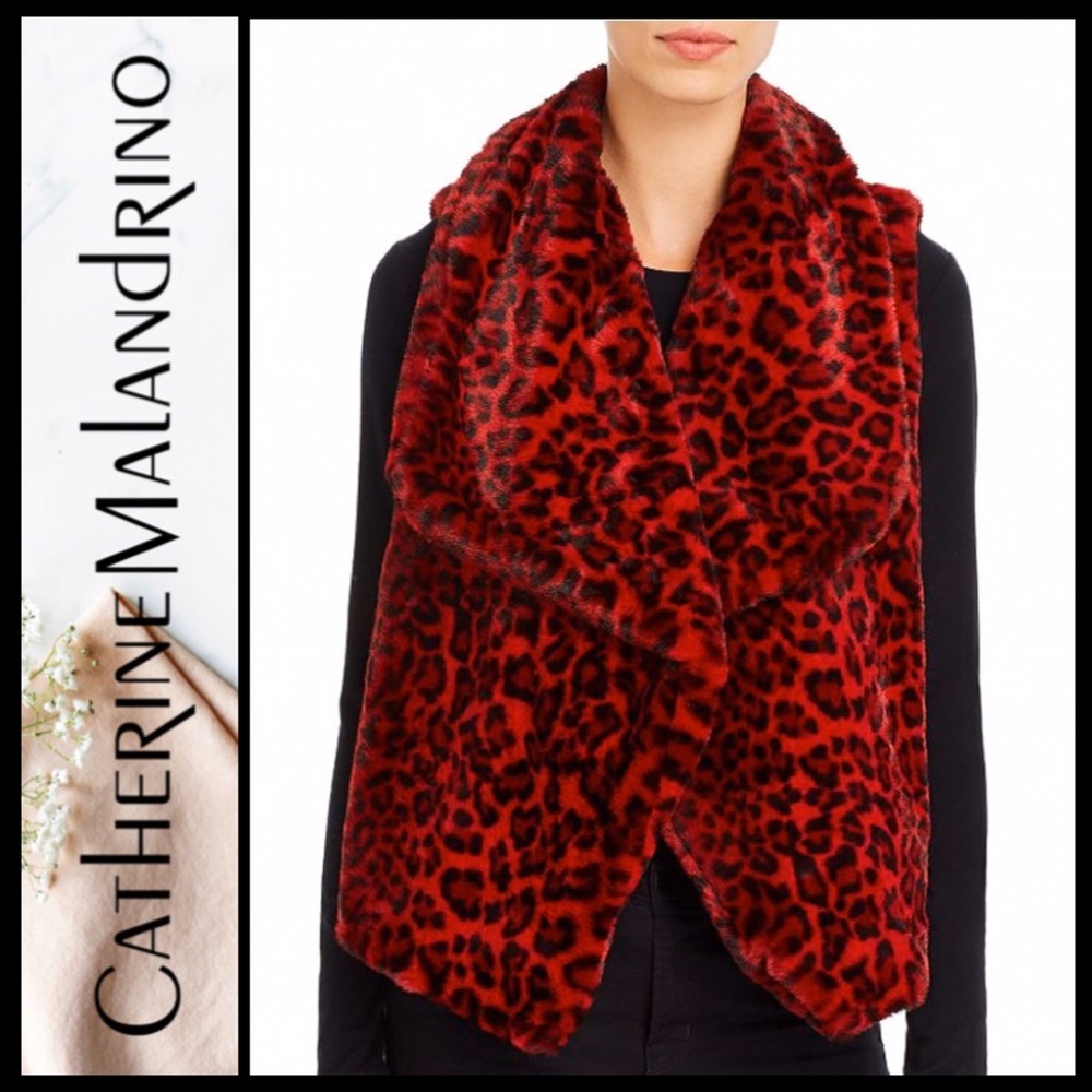 Catherine Malandrino Leopard-Print Vest 🆕